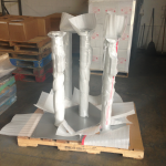 Pedestal stands recently arrived from our supplier.