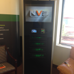 NV3's new Locker Kiosk with four password protected locking drawers.